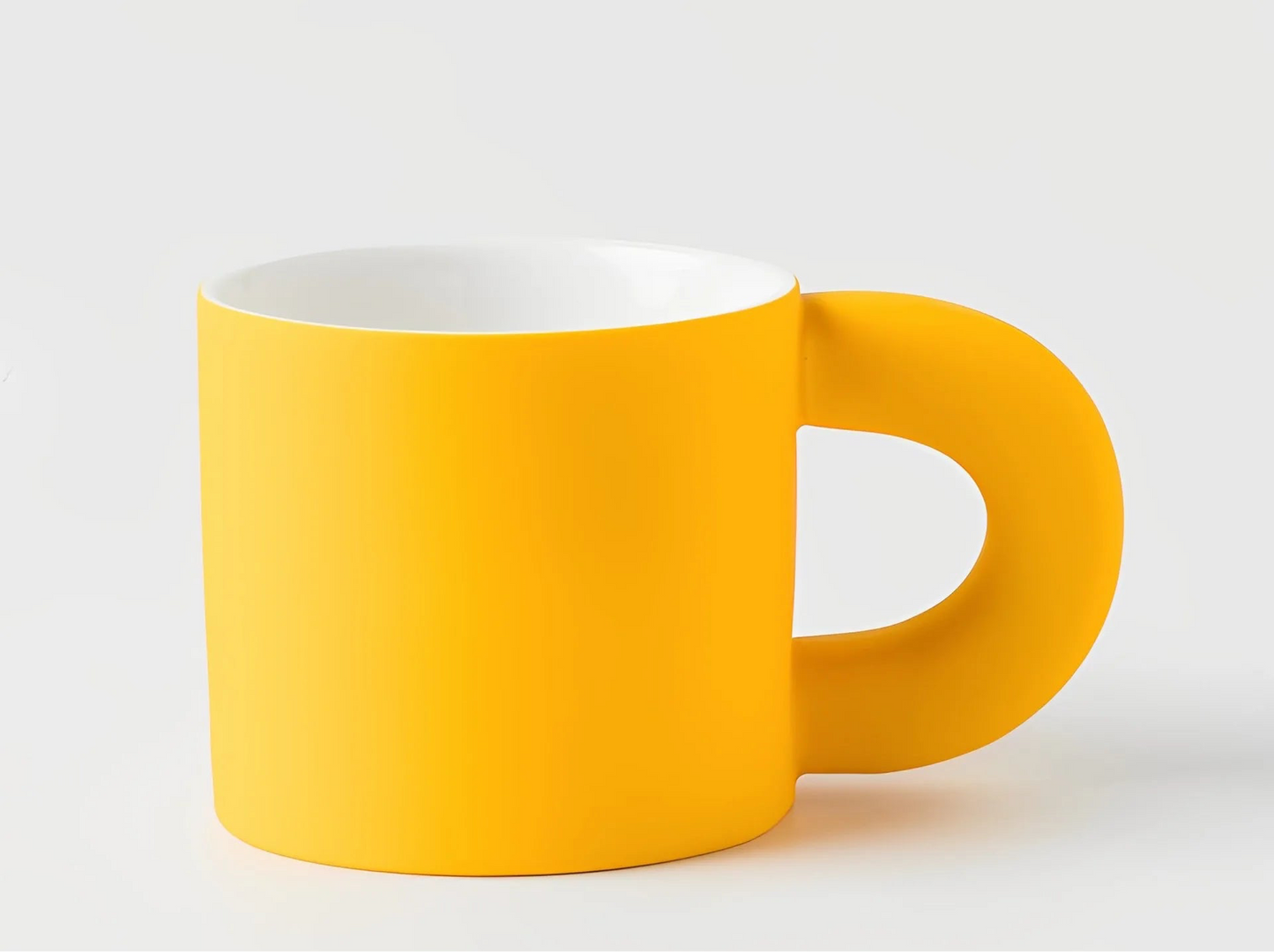Ceramic solid color mug