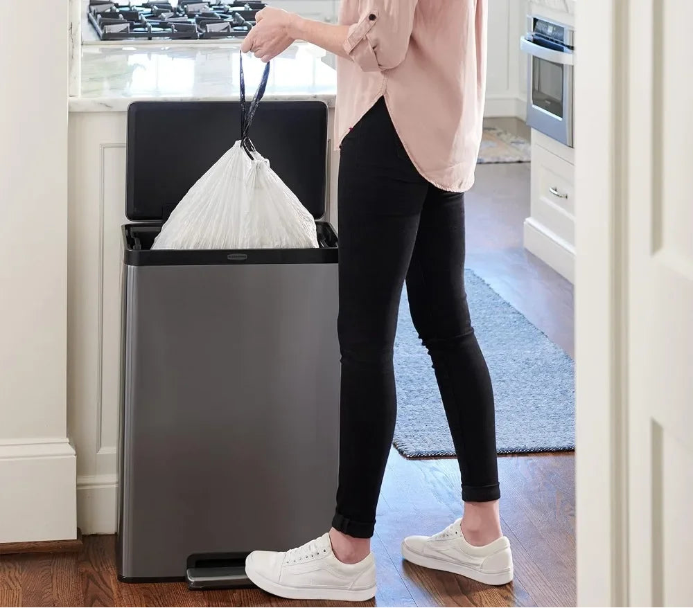 Stainless Steel Step-On Trash Can