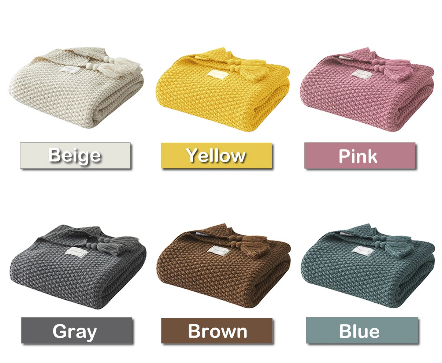 Knitted Throw Blanket