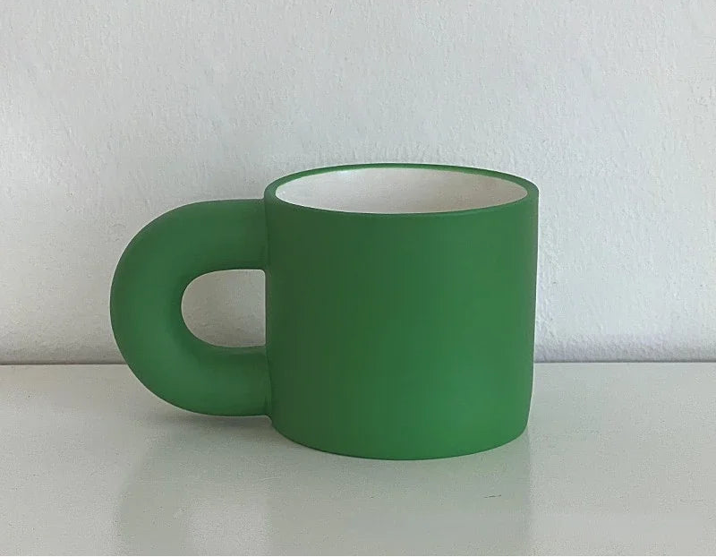 Ceramic solid color mug