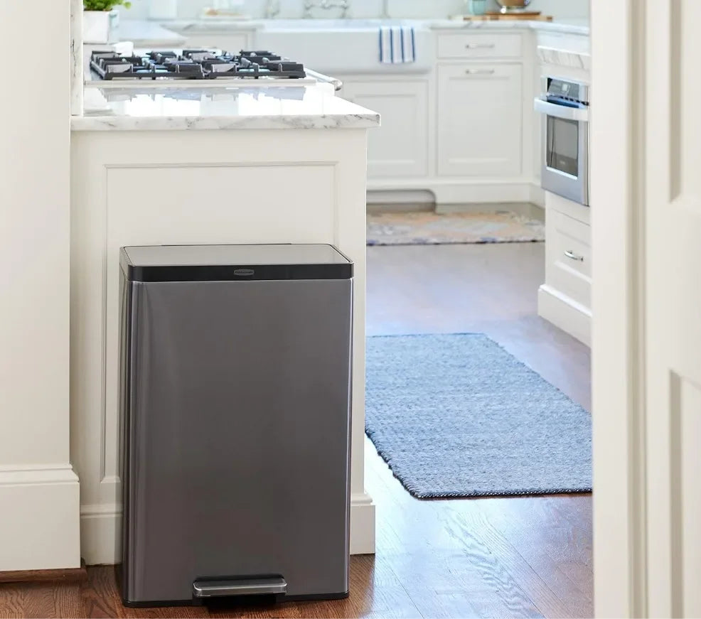 Stainless Steel Step-On Trash Can
