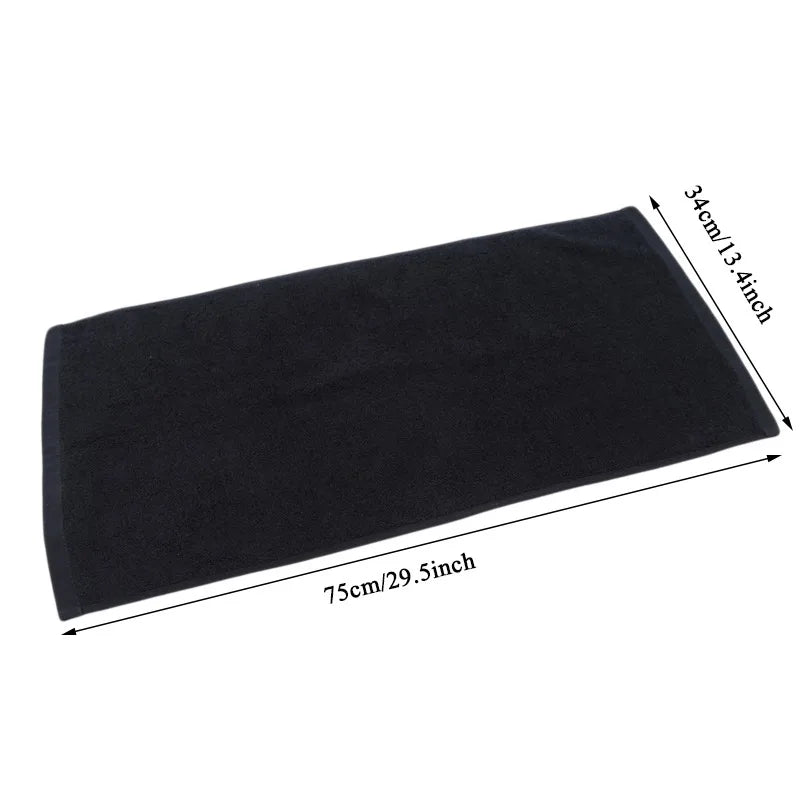 Black cotton hand towels