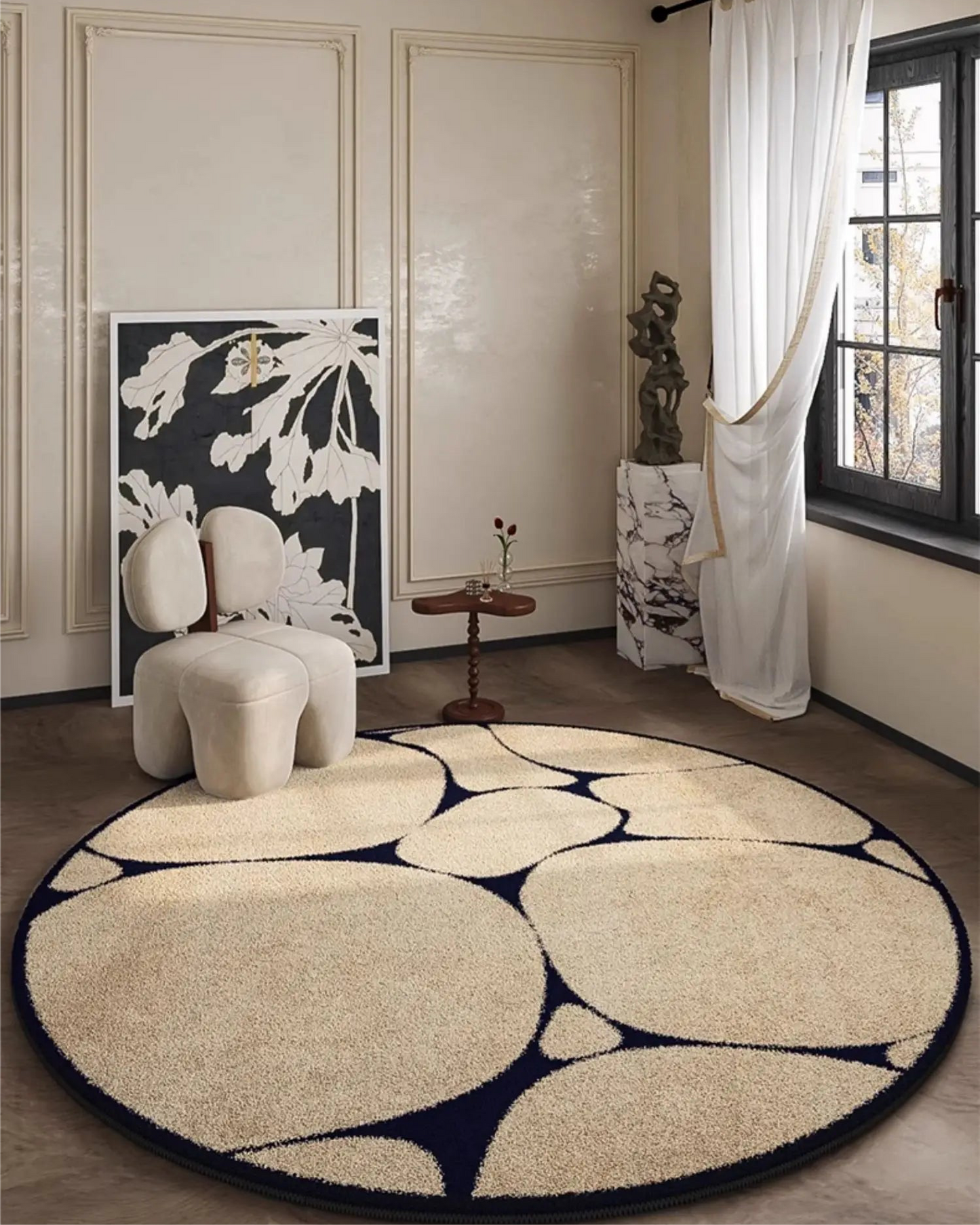 French Style Thicken Plush Rug