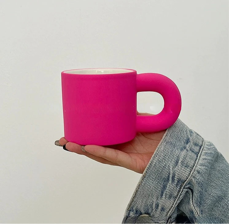Ceramic solid color mug