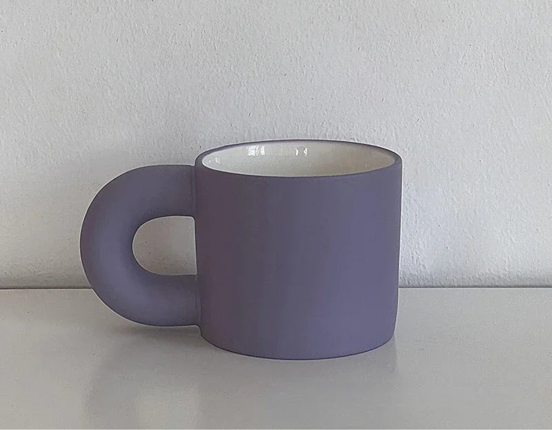 Ceramic solid color mug