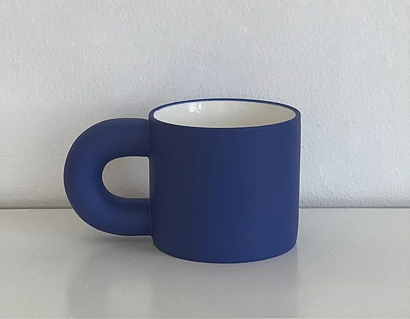 Ceramic solid color mug