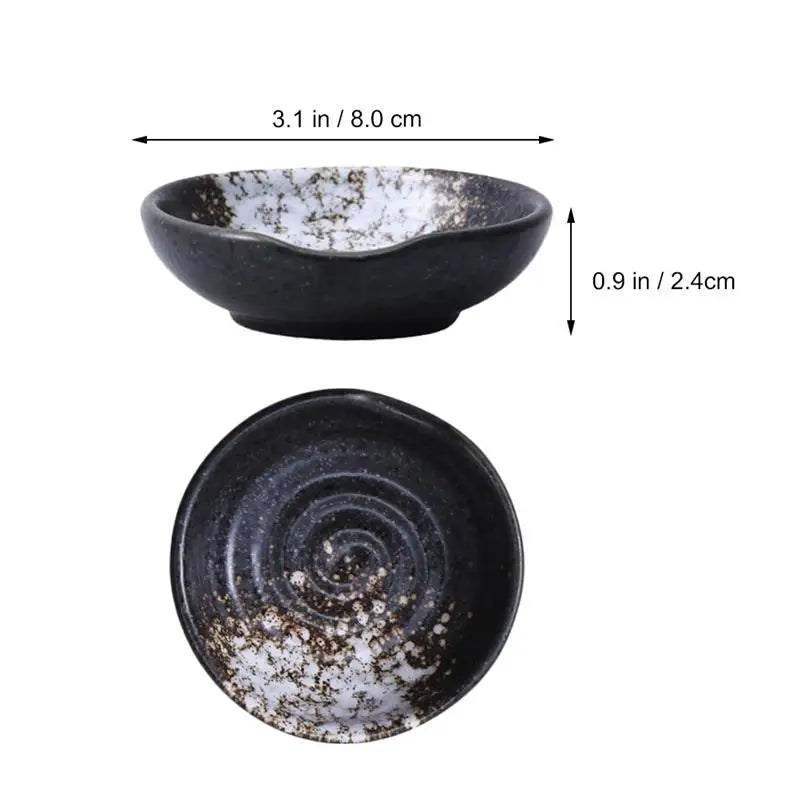 4pcs japanese ceramic sauce dish set