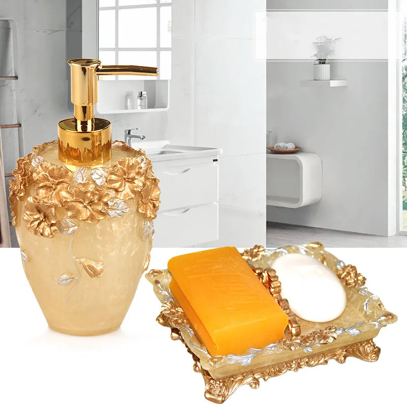 Floral texture resin set