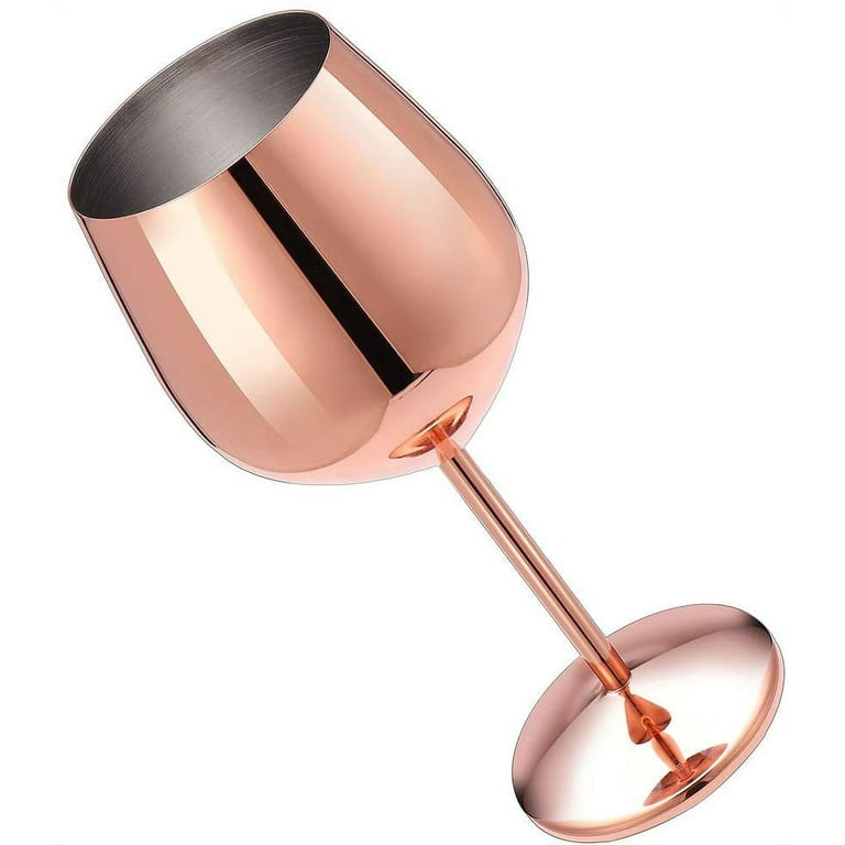 Stainless steel cocktail glass
