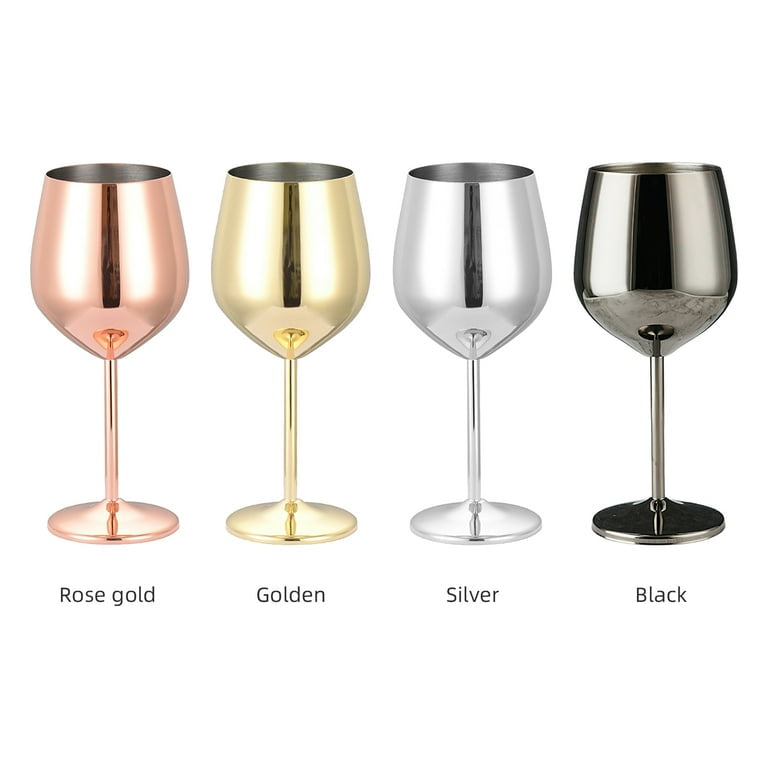 Stainless steel cocktail glass