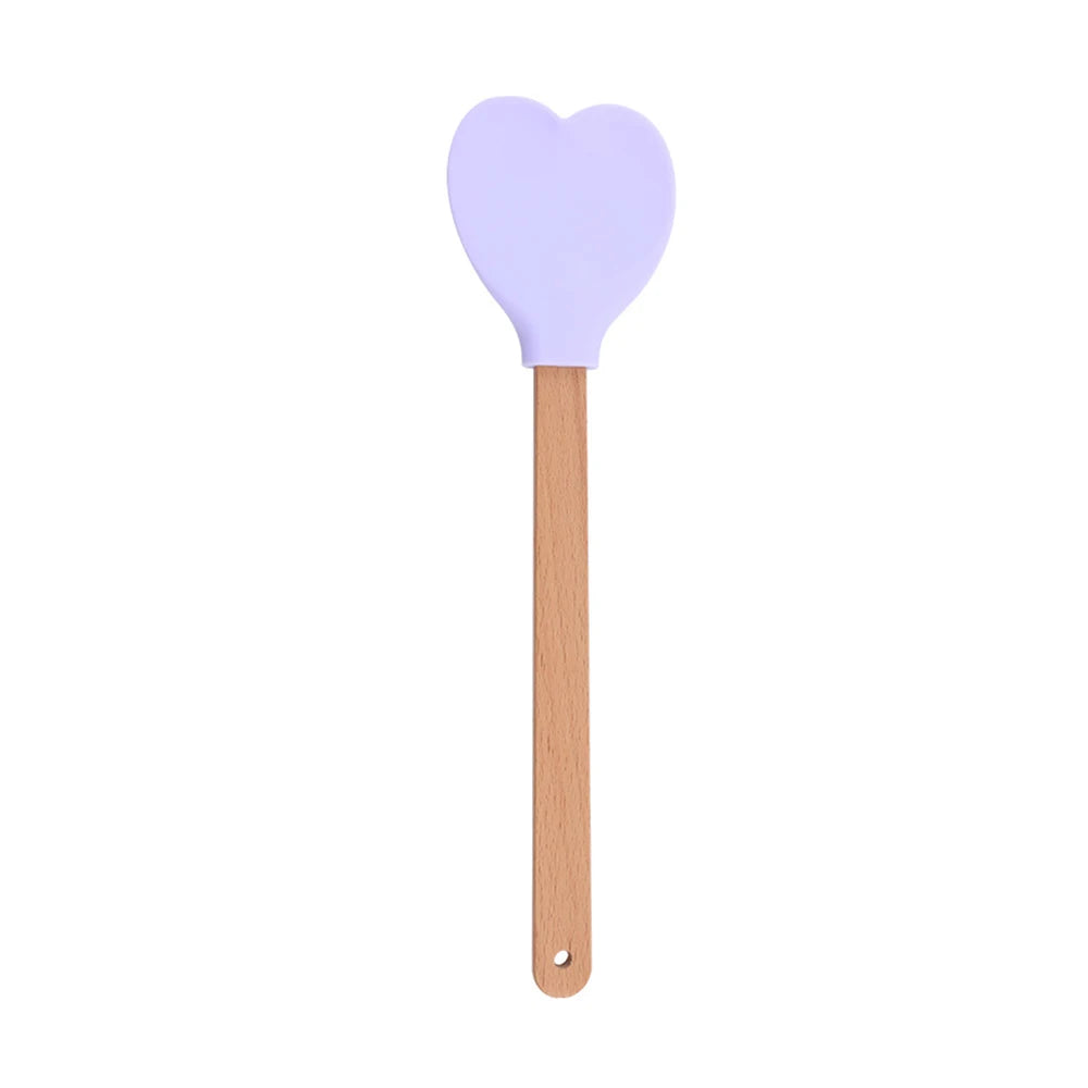 Heart shaped baking spatula