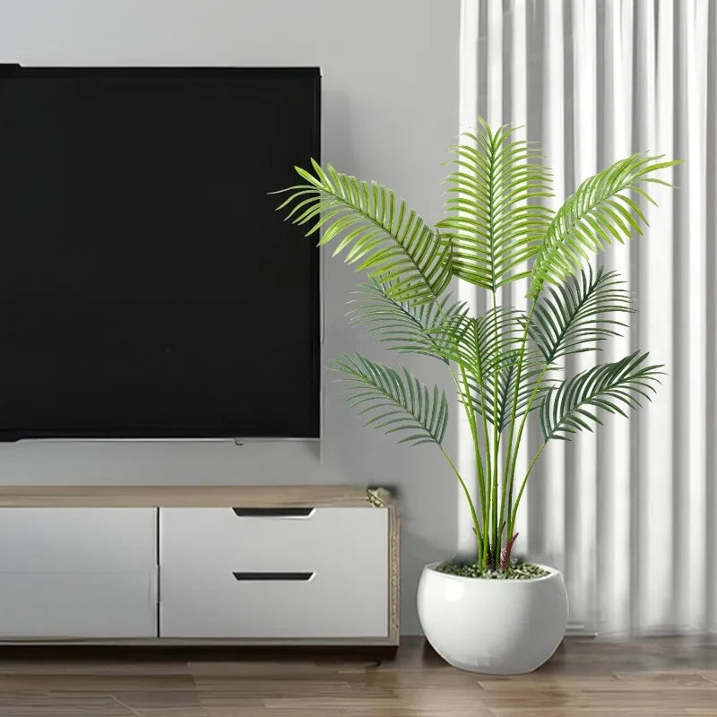 Artificial Golden Cane Palm Tree Faux Plant