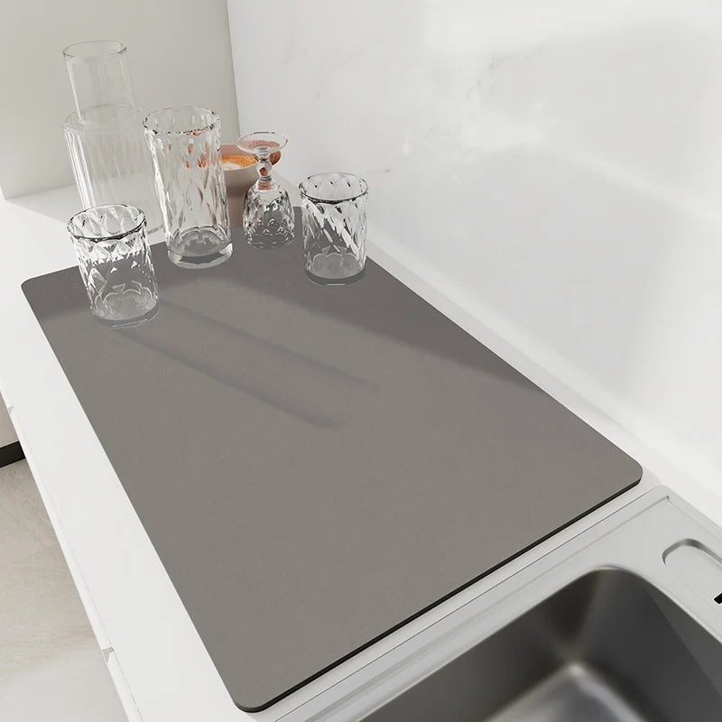 Kitchen dish drying placemat