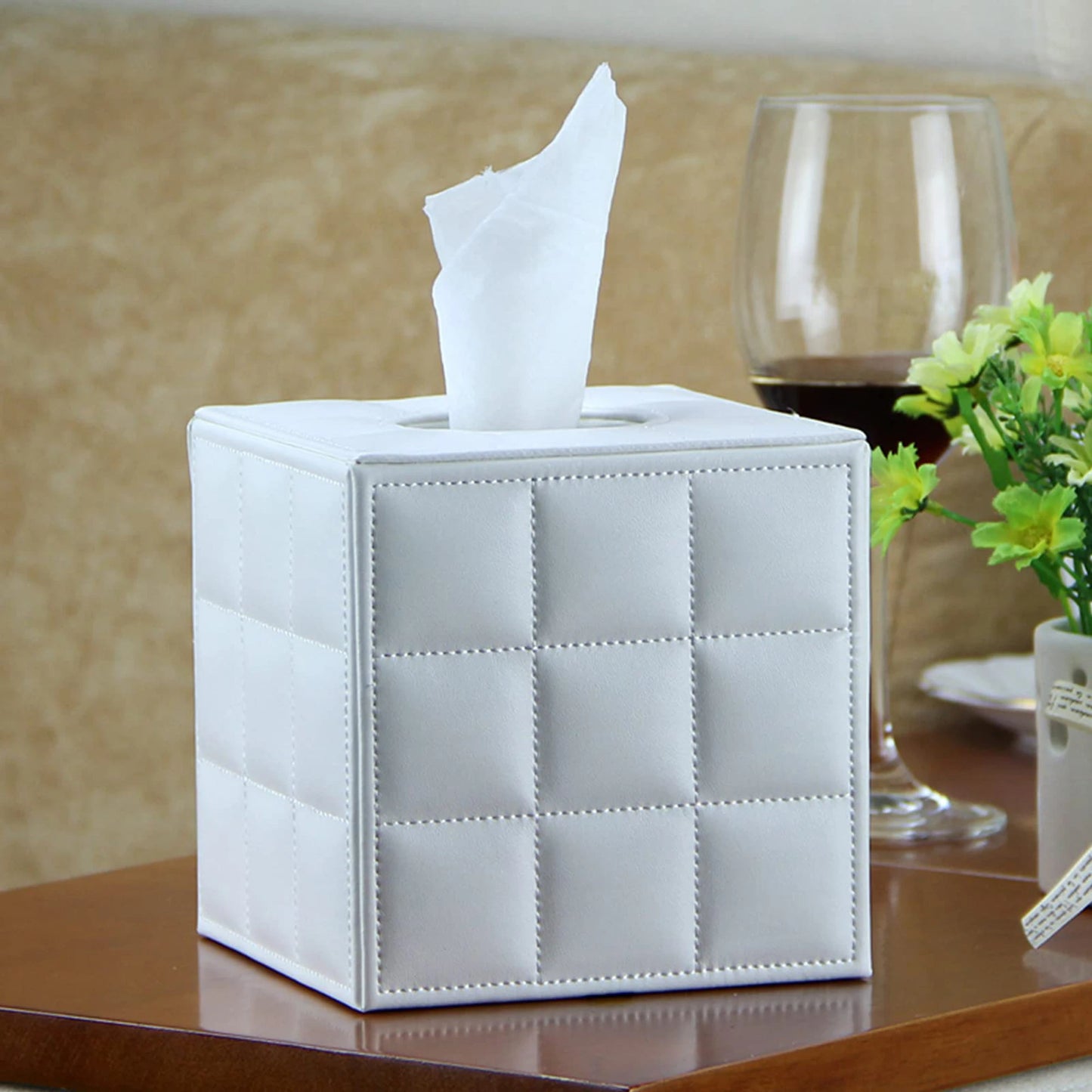 Leather Tissue Box Holder
