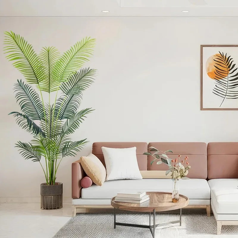 Artificial Golden Cane Palm Tree Faux Plant