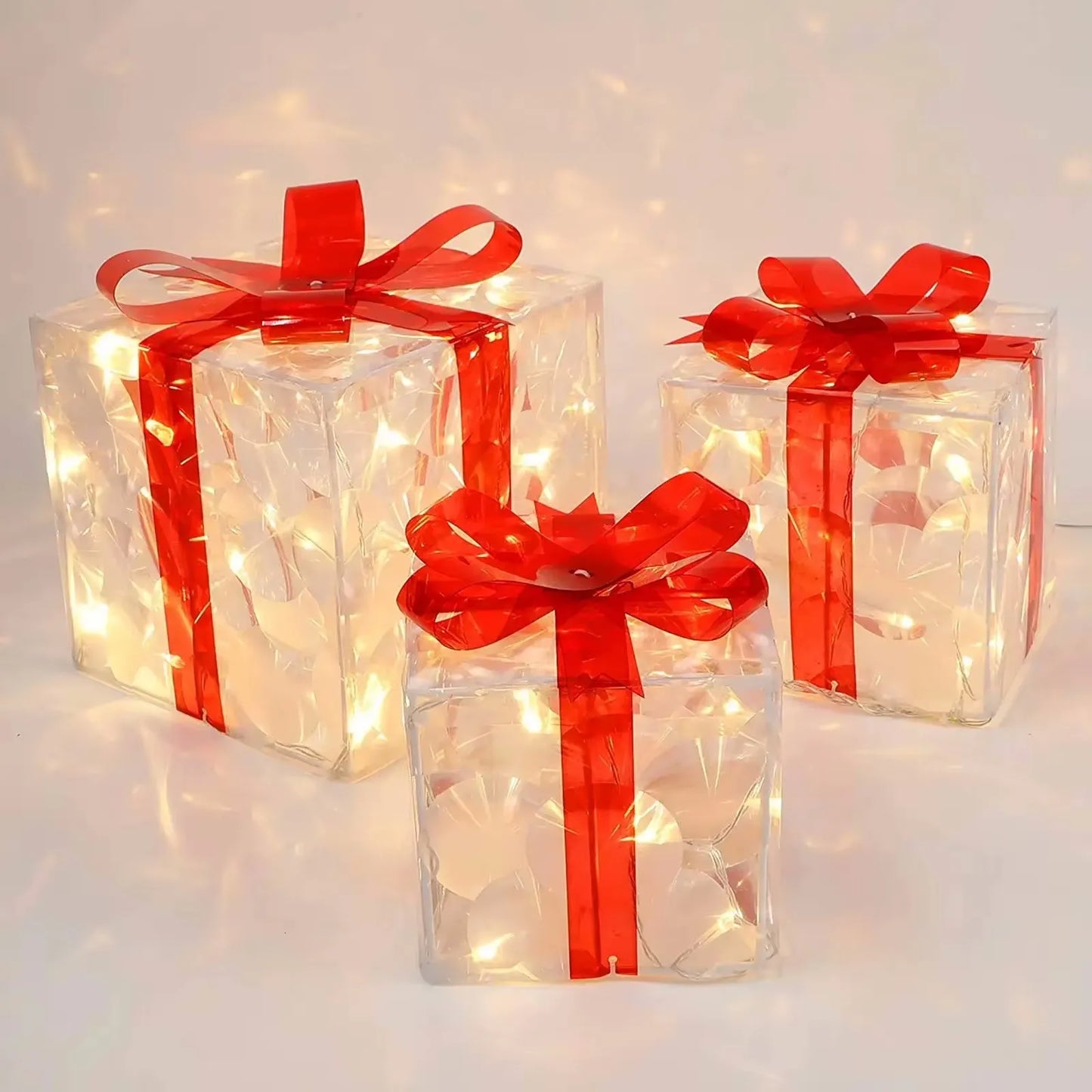 Christmas Glowing Gifts Box Decoration