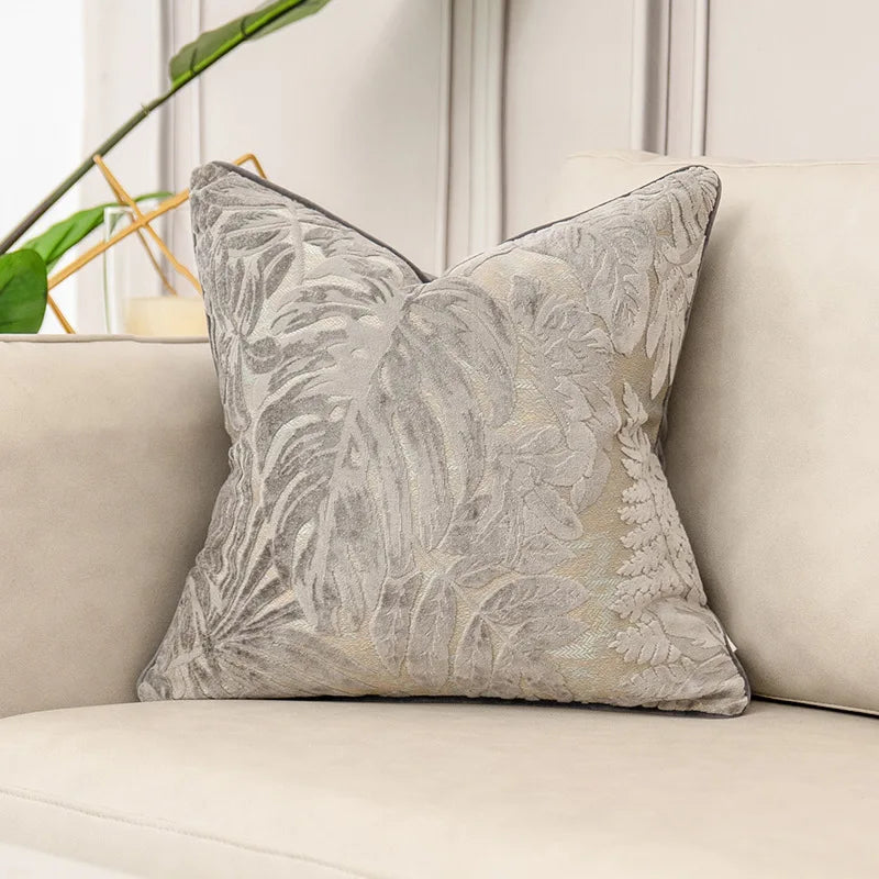 Luxury grey sofa cushion covers