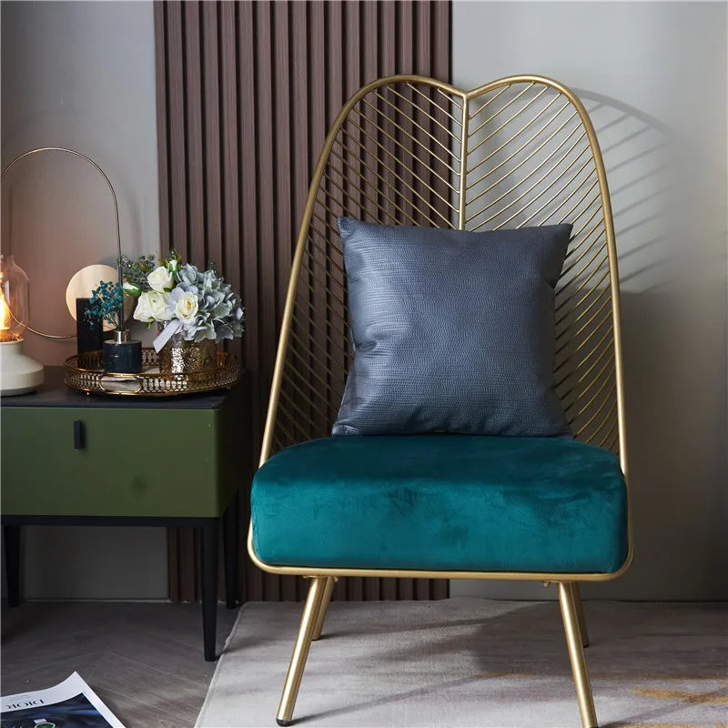 Solid faux leather pillow case