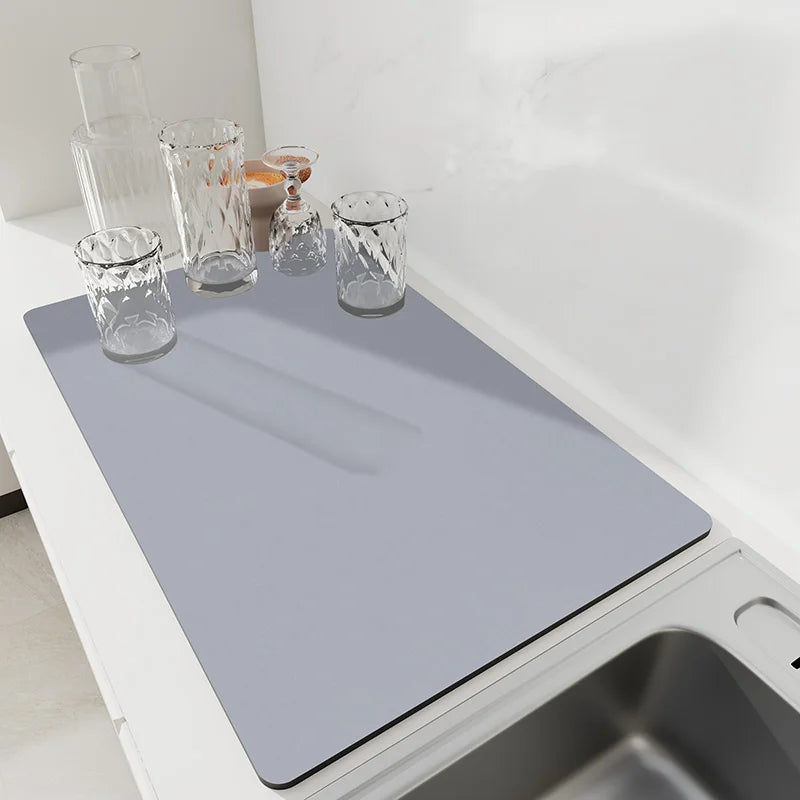 Kitchen dish drying placemat