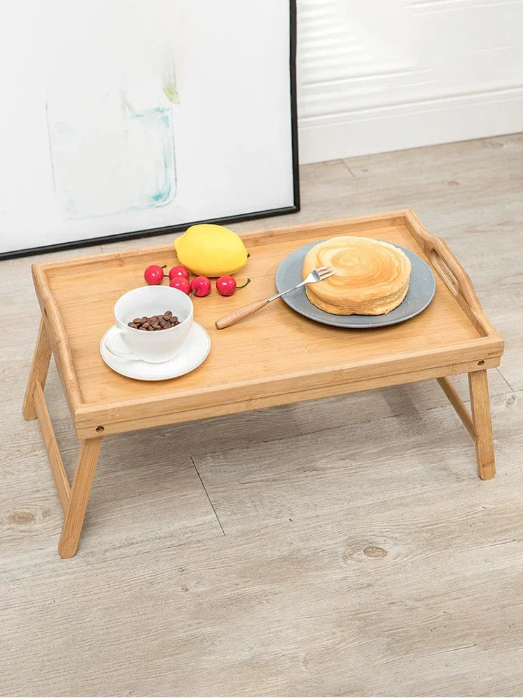 Natural bamboo food tray