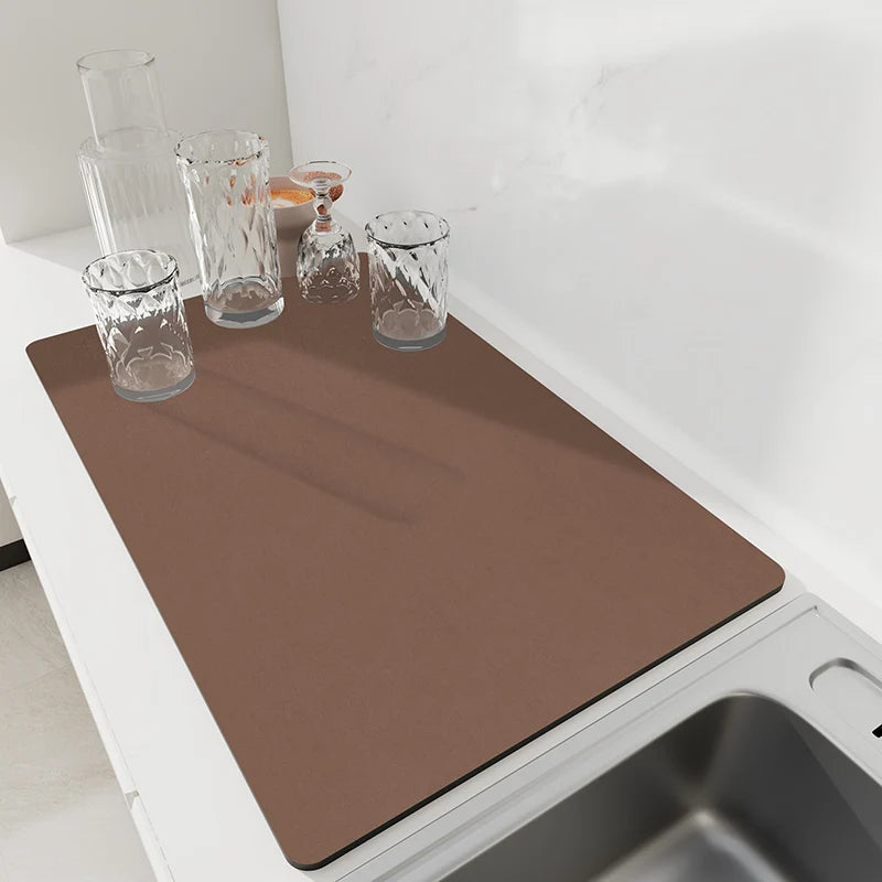 Kitchen dish drying placemat