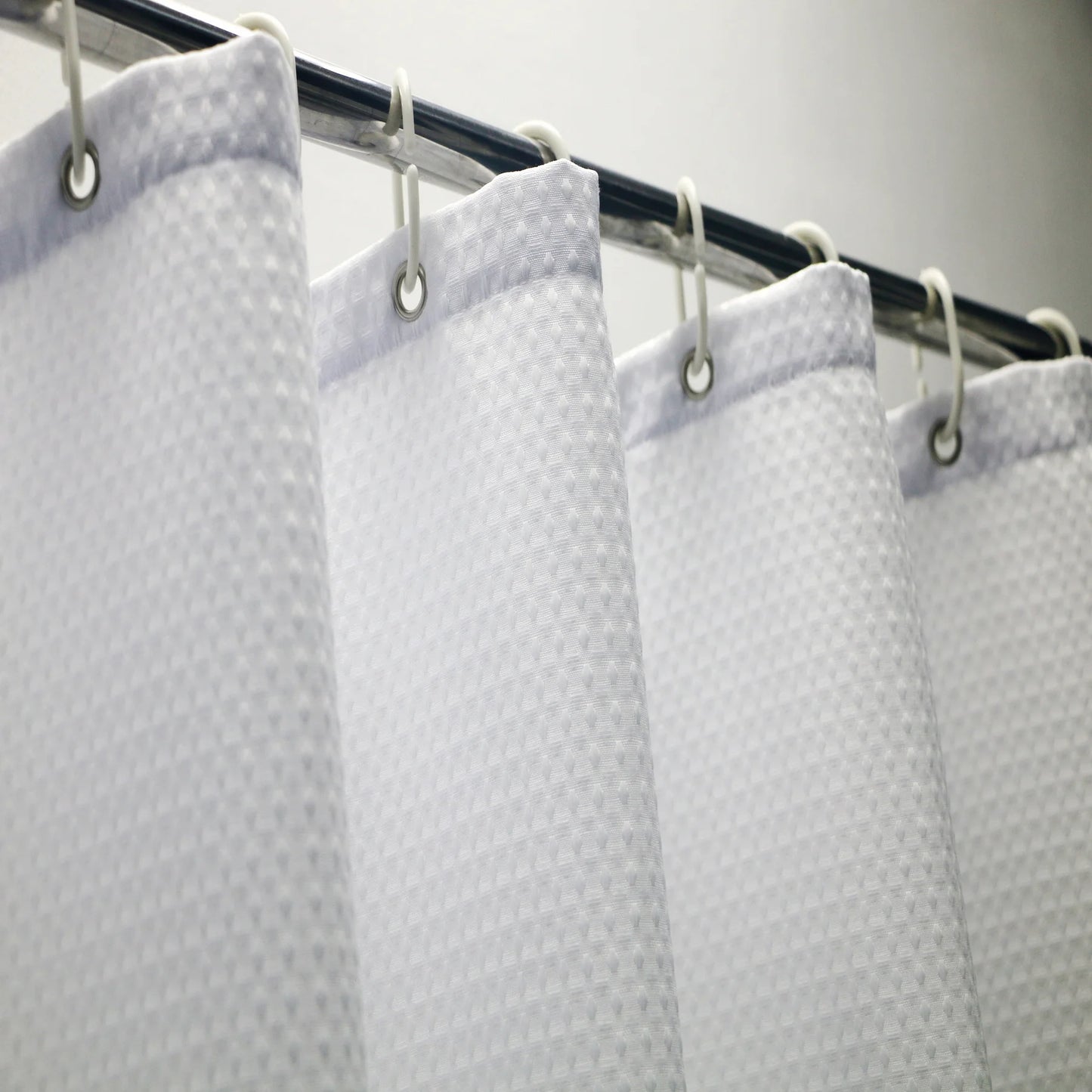 Waffle shower curtain