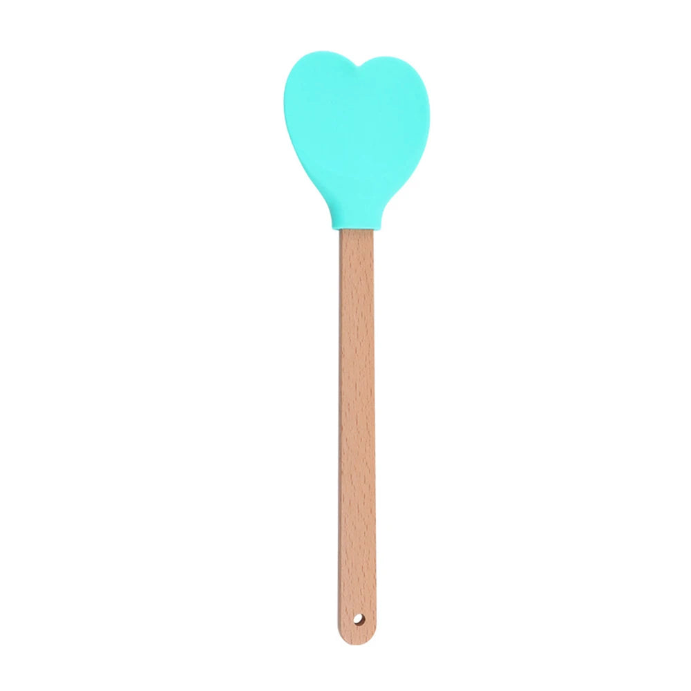 Heart shaped baking spatula