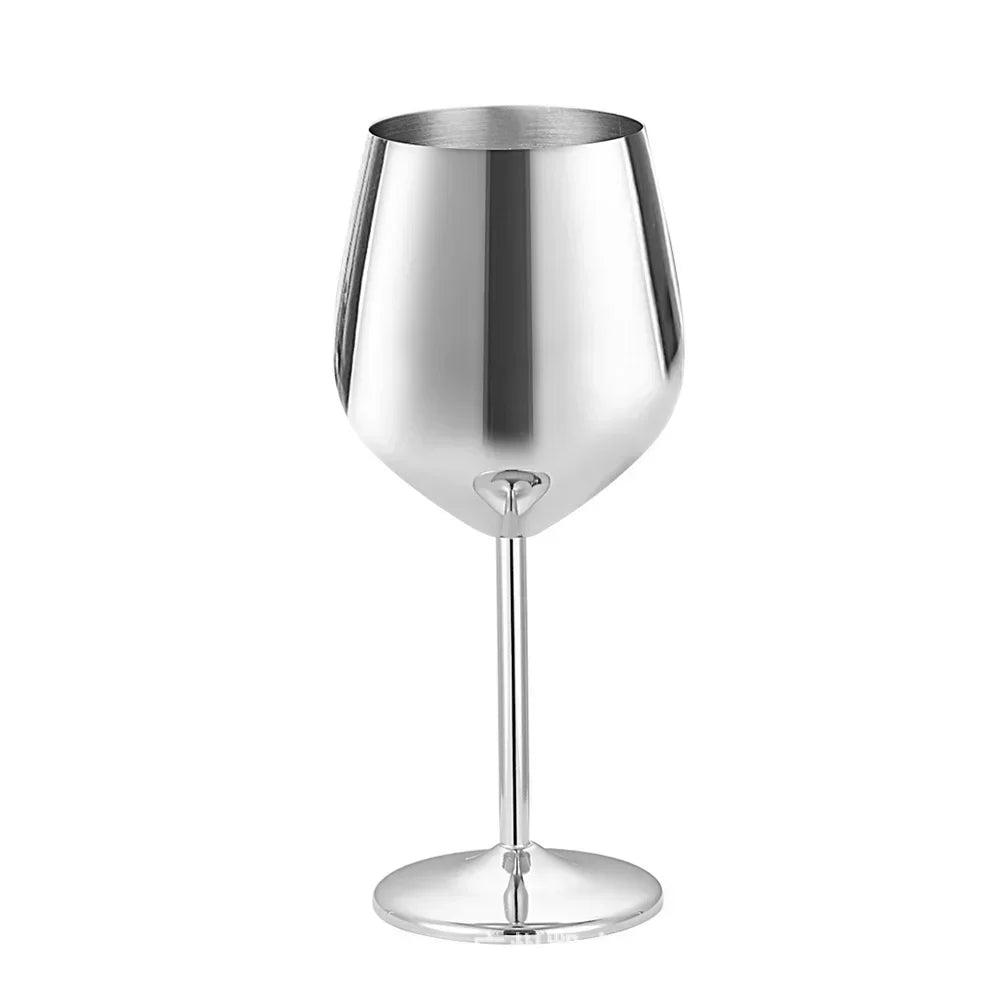 Stainless steel cocktail glass