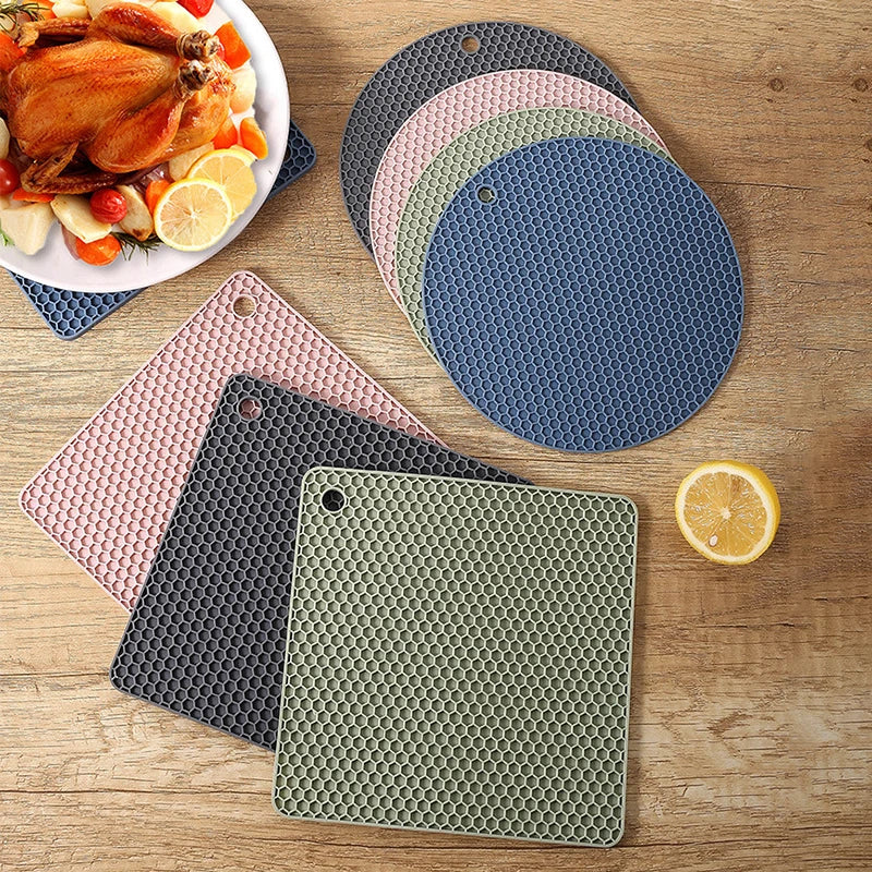 Silicone heat resistant pot coasters