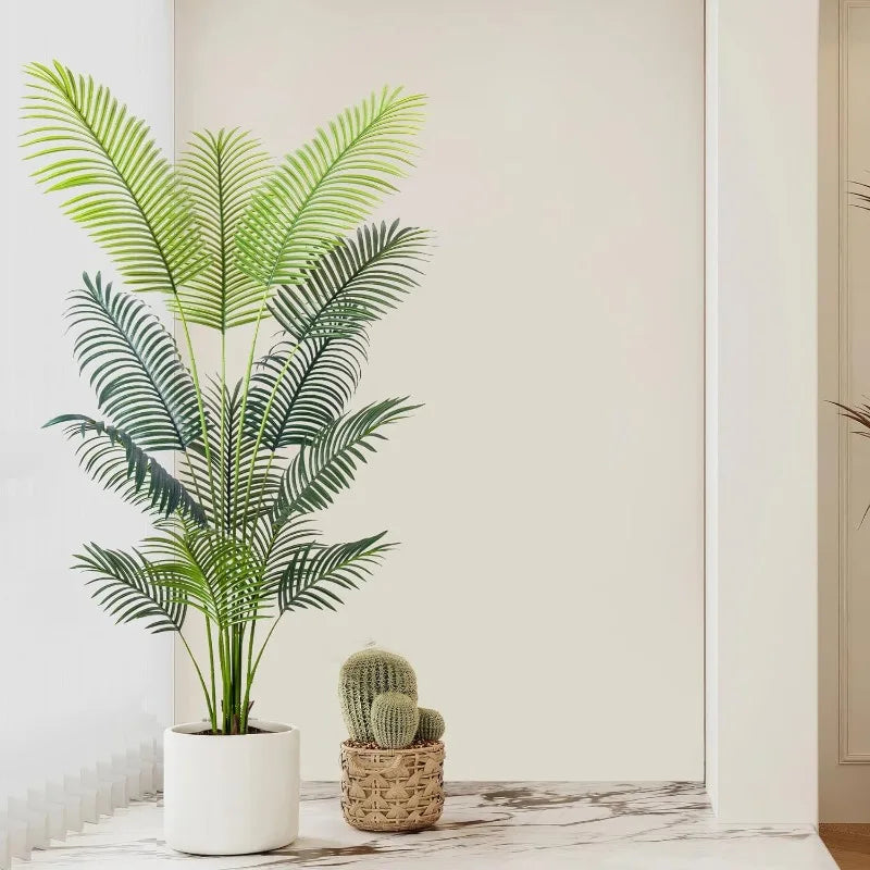 Artificial Golden Cane Palm Tree Faux Plant