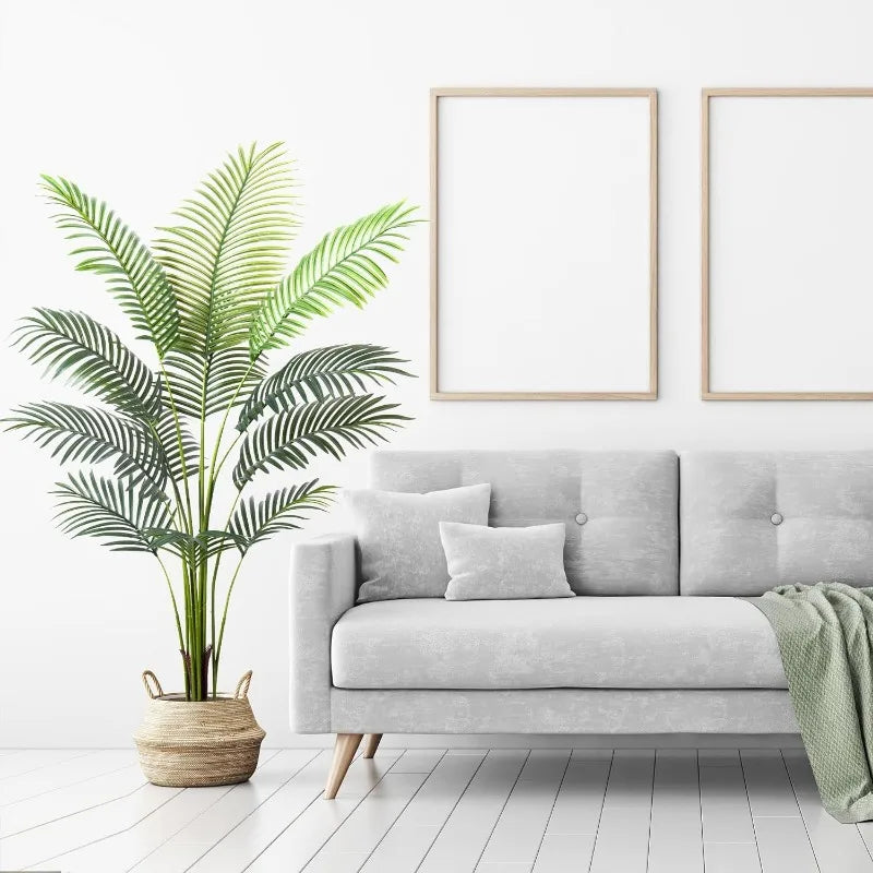 Artificial Golden Cane Palm Tree Faux Plant