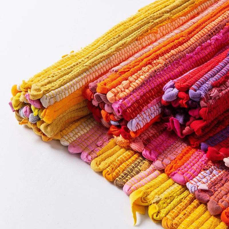Cotton tassel mat