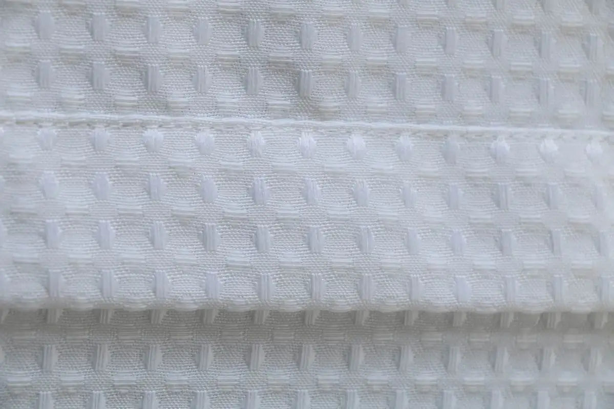 Waffle shower curtain