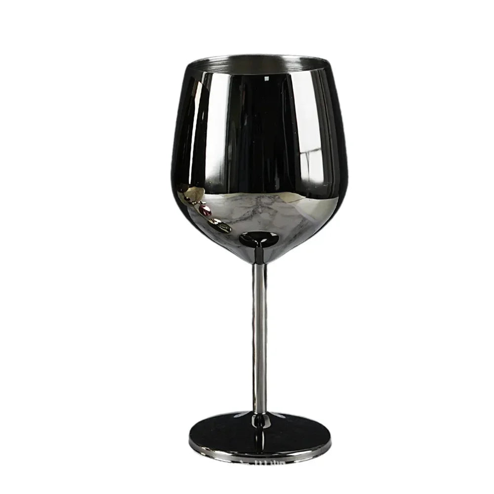Stainless steel cocktail glass