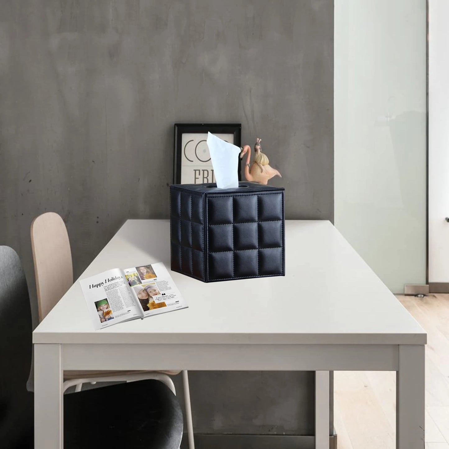 Leather Tissue Box Holder