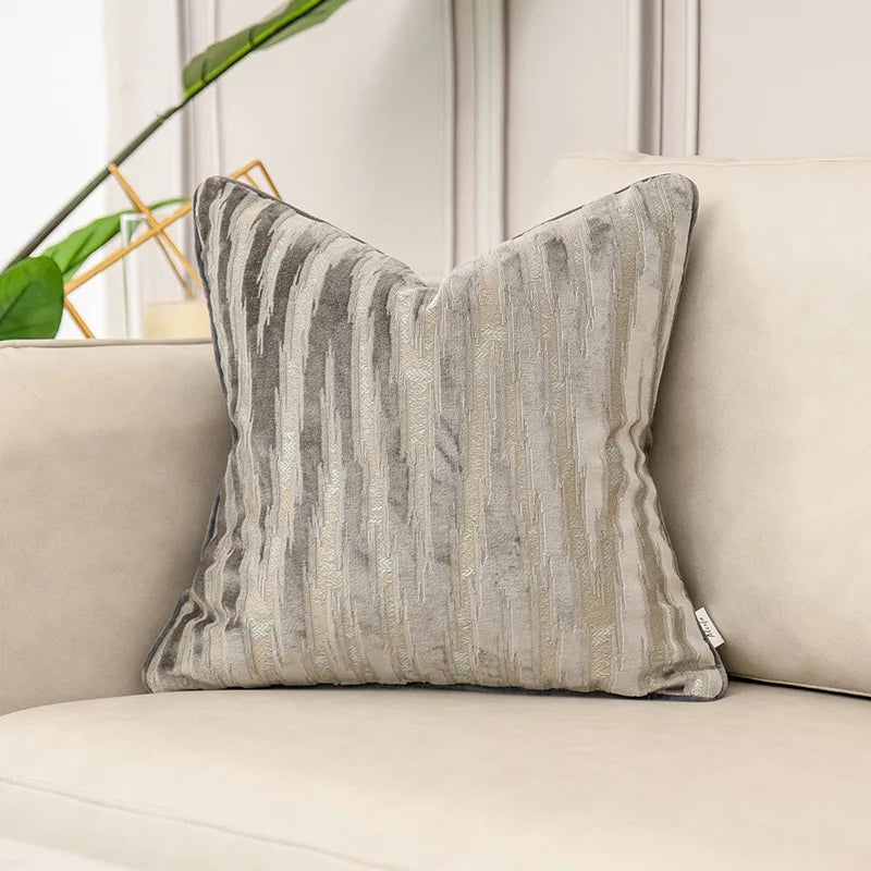 Luxury grey sofa cushion covers