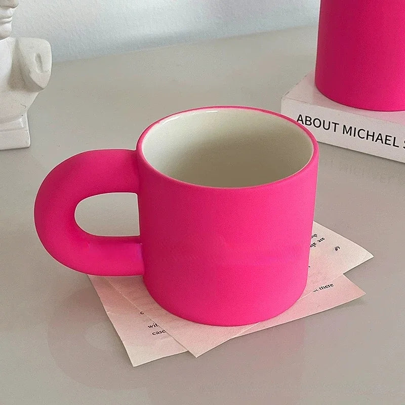 Ceramic solid color mug
