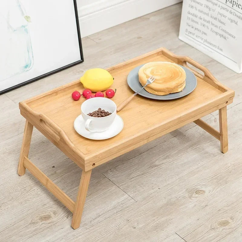 Natural bamboo food tray