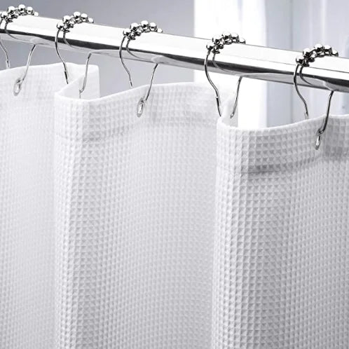 Waffle shower curtain