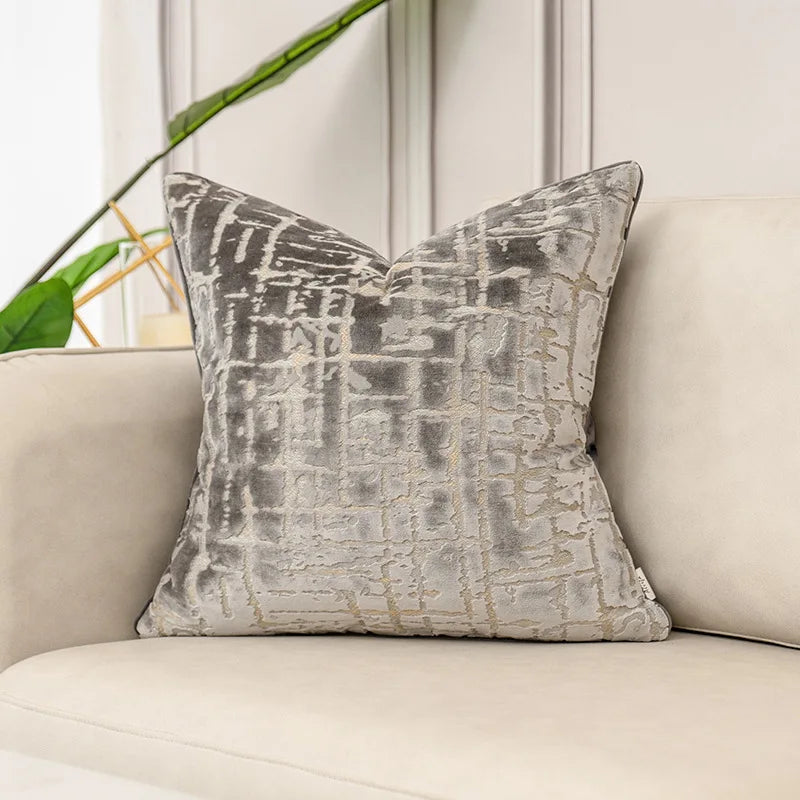Luxury grey sofa cushion covers