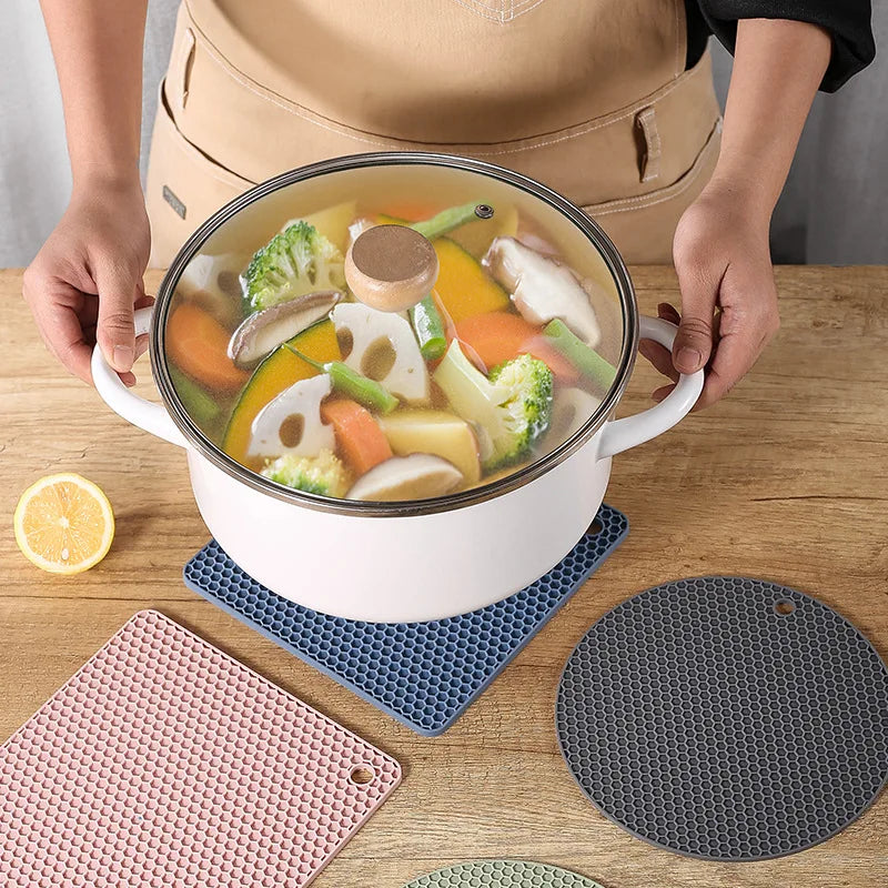 Silicone heat resistant pot coasters