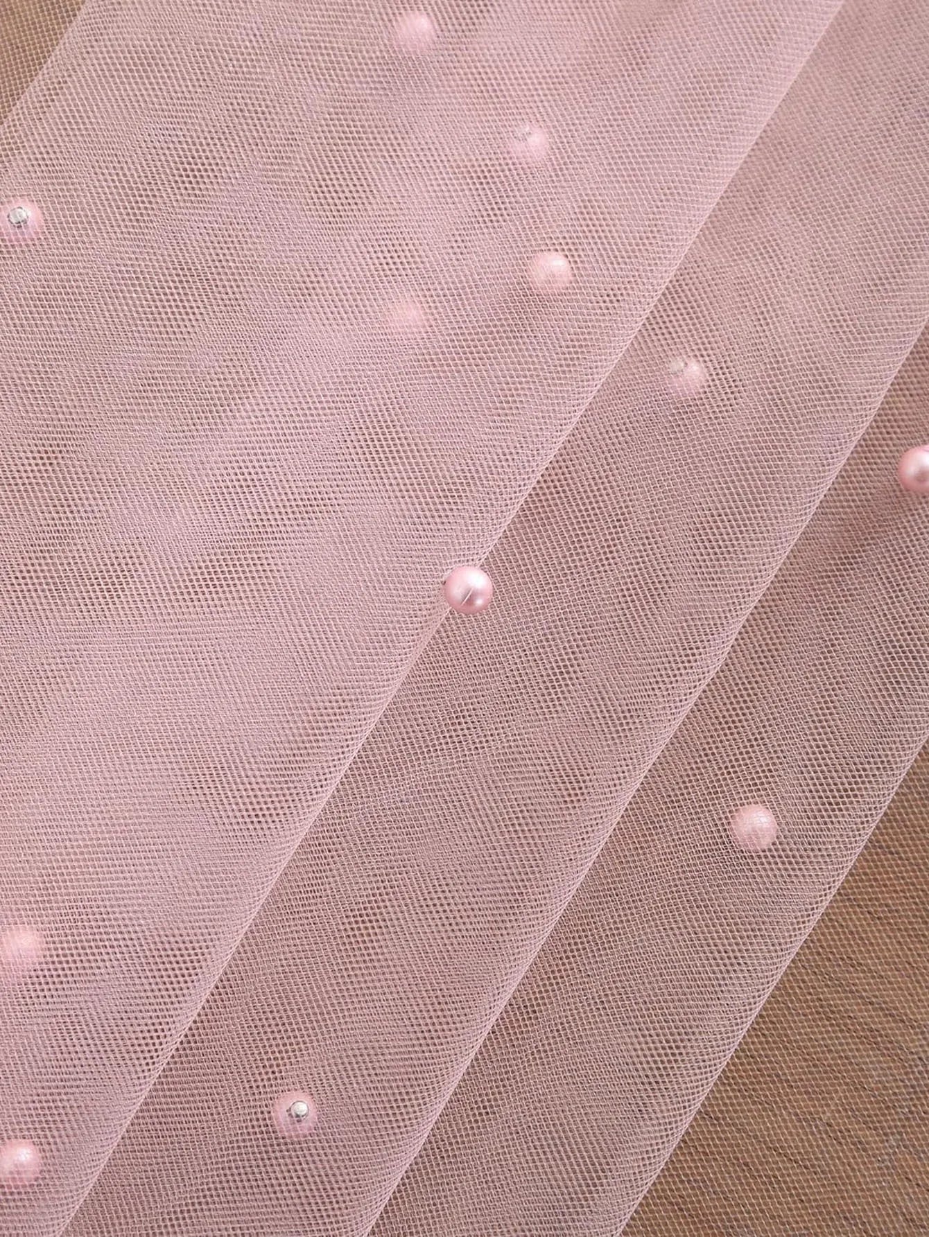 Pearl Semi-Sheer Gauze Table Runner