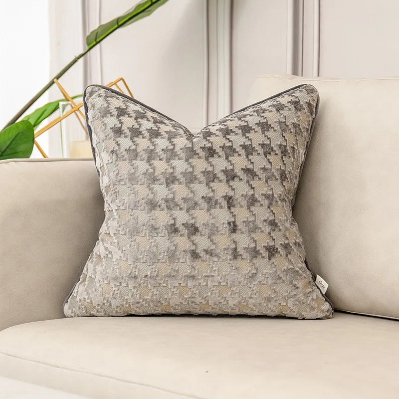 Luxury grey sofa cushion covers
