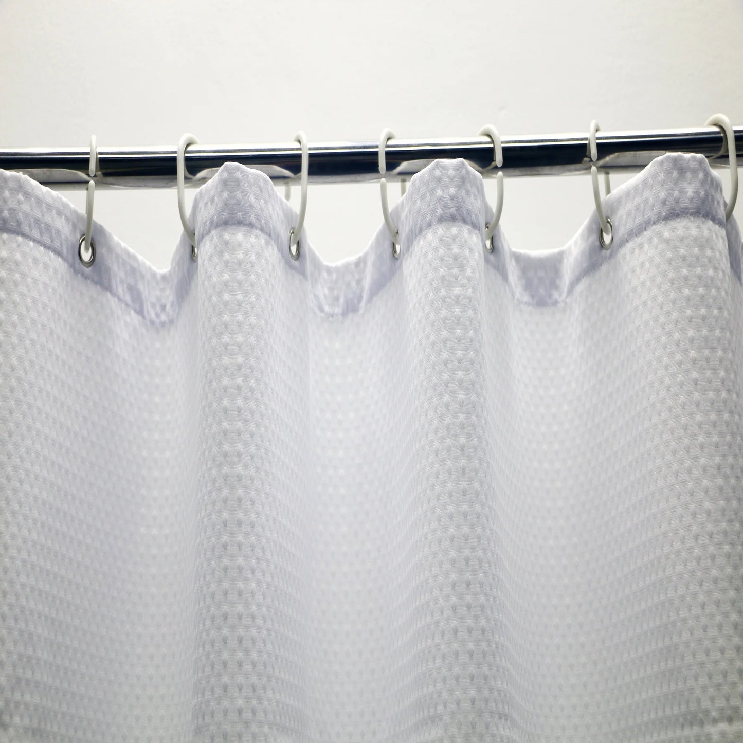 Waffle shower curtain