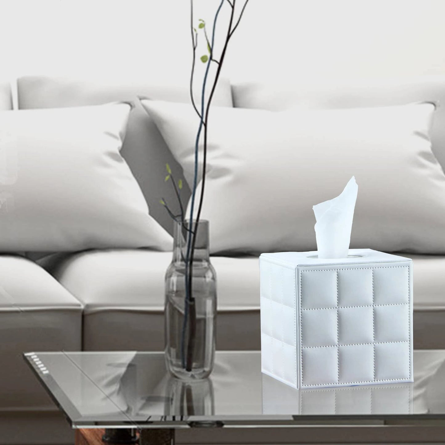 Leather Tissue Box Holder