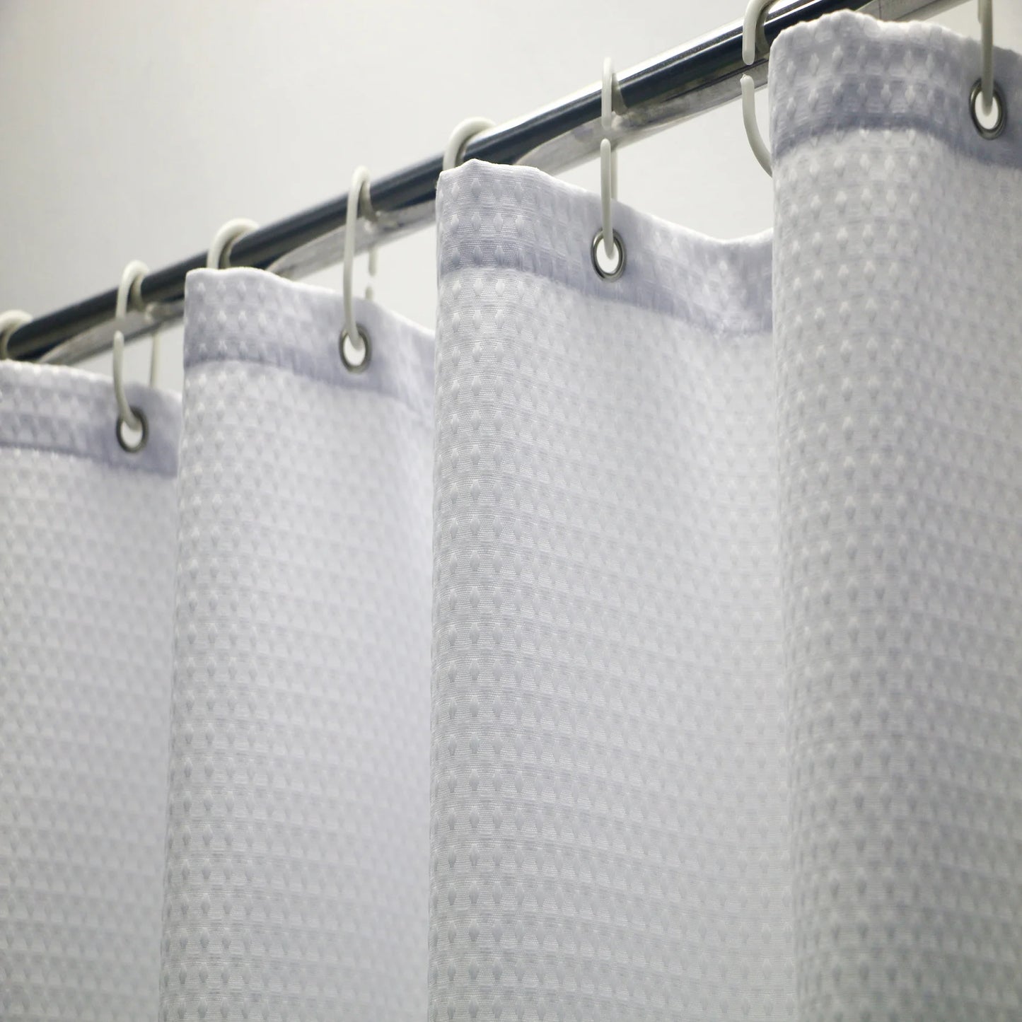 Waffle shower curtain