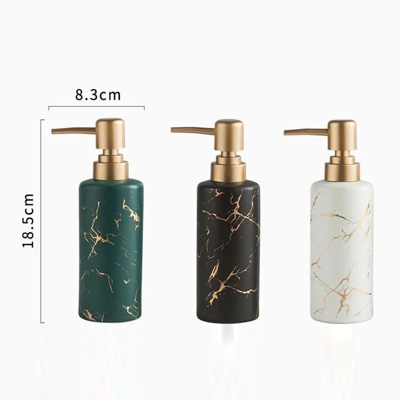 Luxury gold plated porcelain dispenser