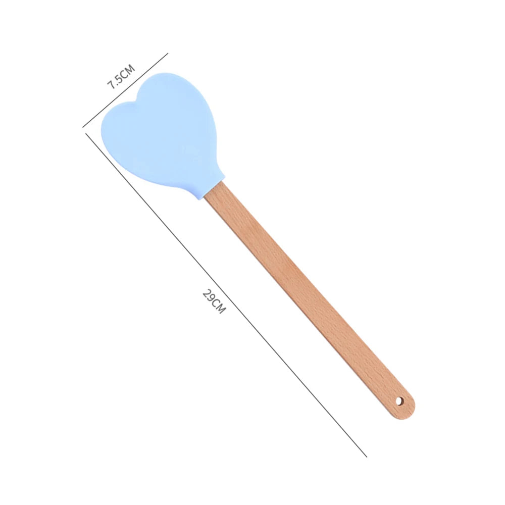 Heart shaped baking spatula
