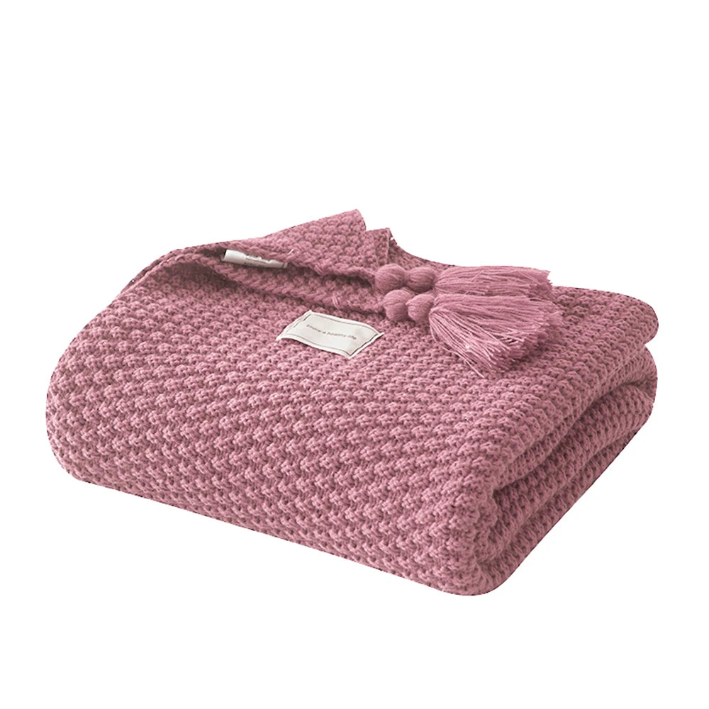 Knitted Throw Blanket