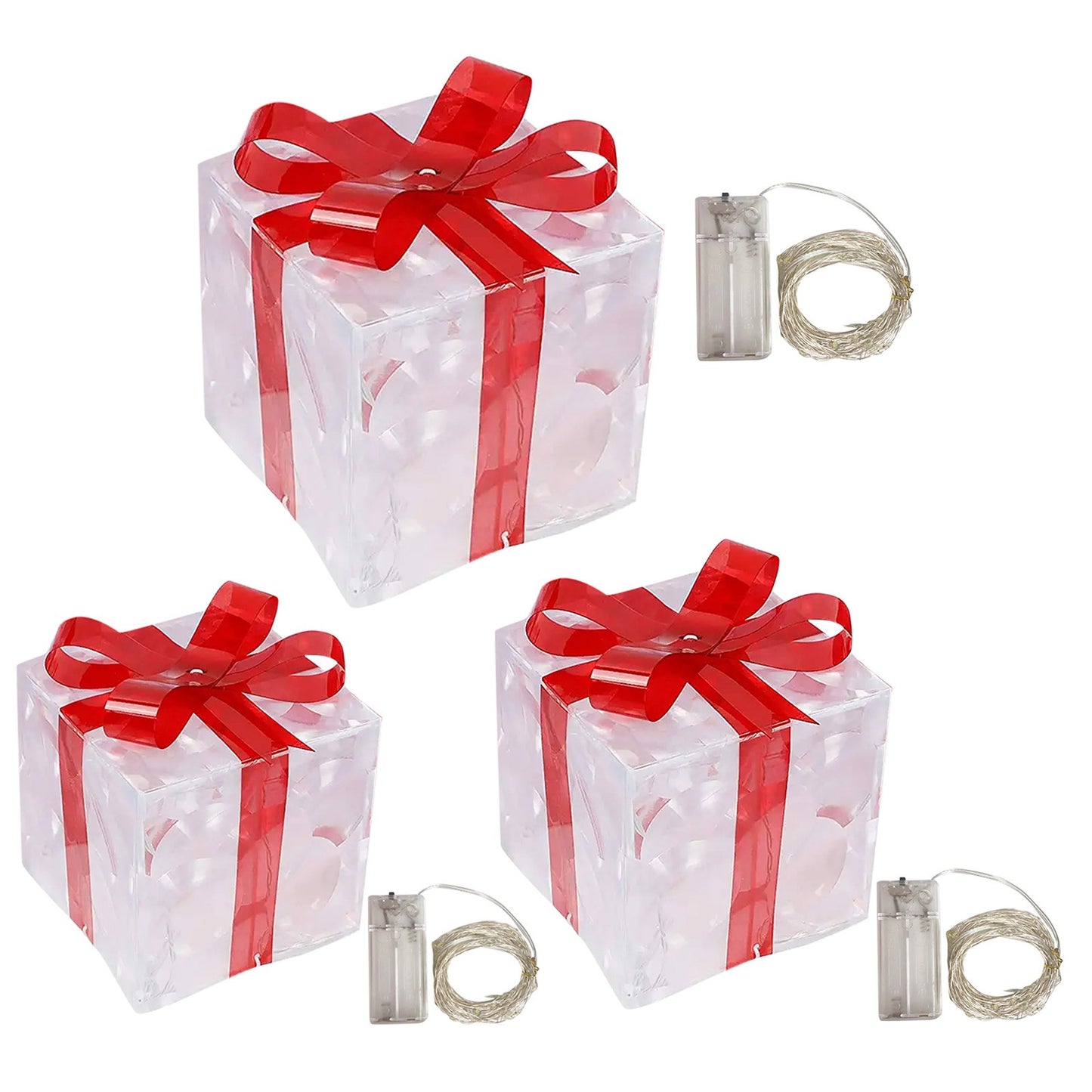 Christmas Glowing Gifts Box Decoration